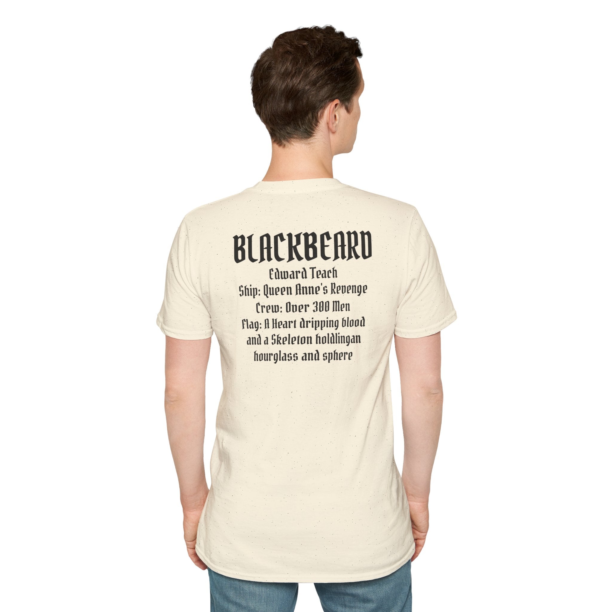 Blackbeard Pirate T-Shirt — Edward Teach Skull Graphic Tee