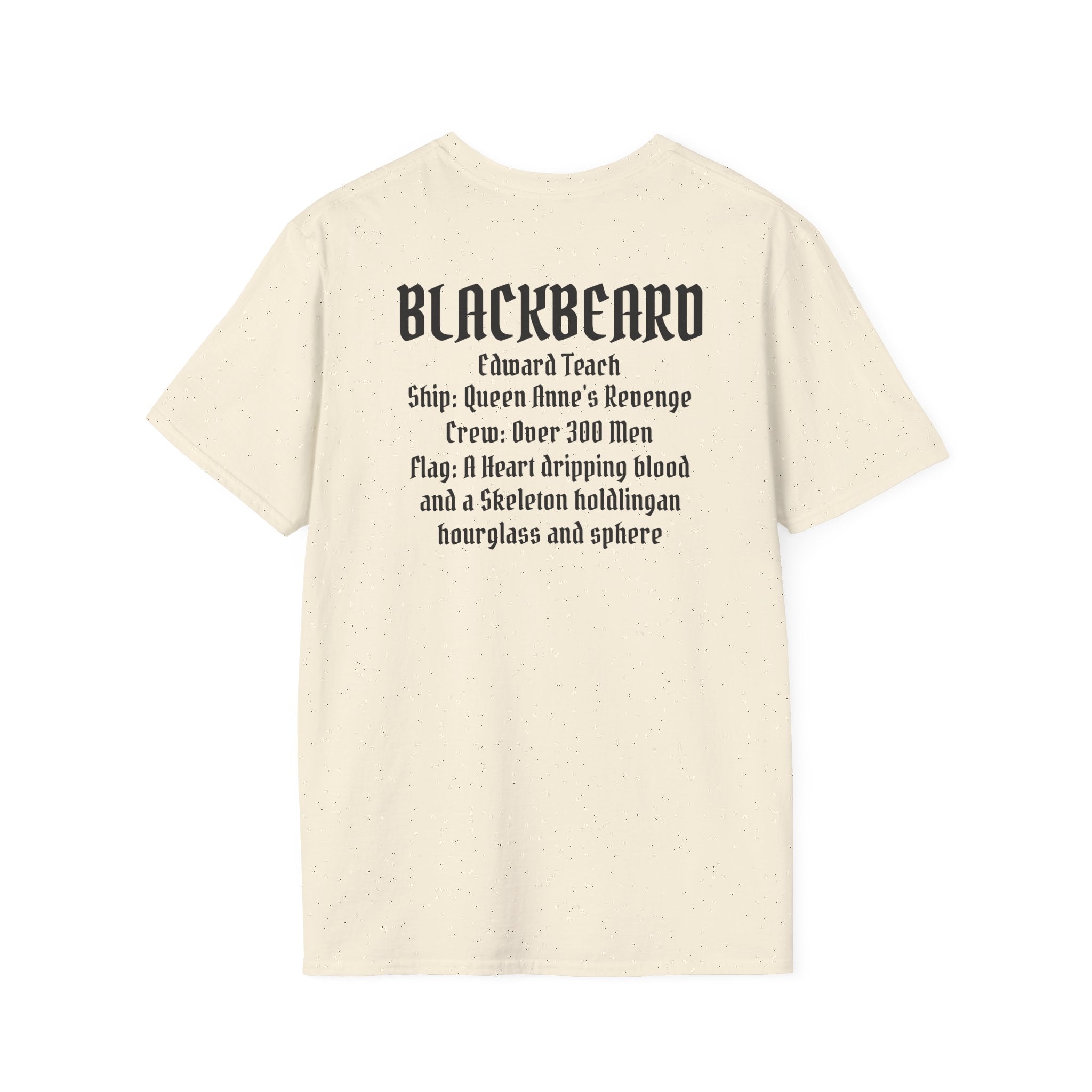 Blackbeard Pirate T-Shirt — Edward Teach Skull Graphic Tee