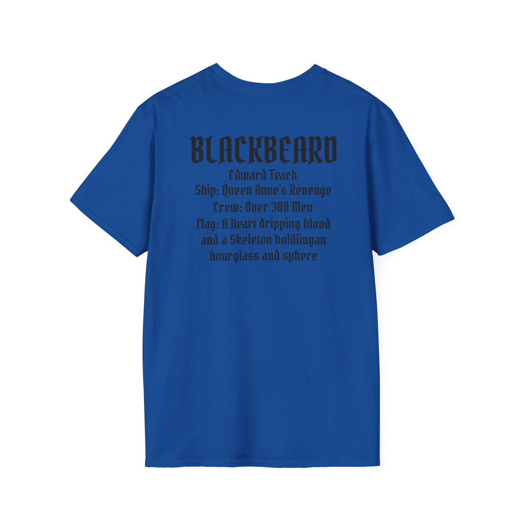 Blackbeard Pirate T-Shirt — Edward Teach Skull Graphic Tee