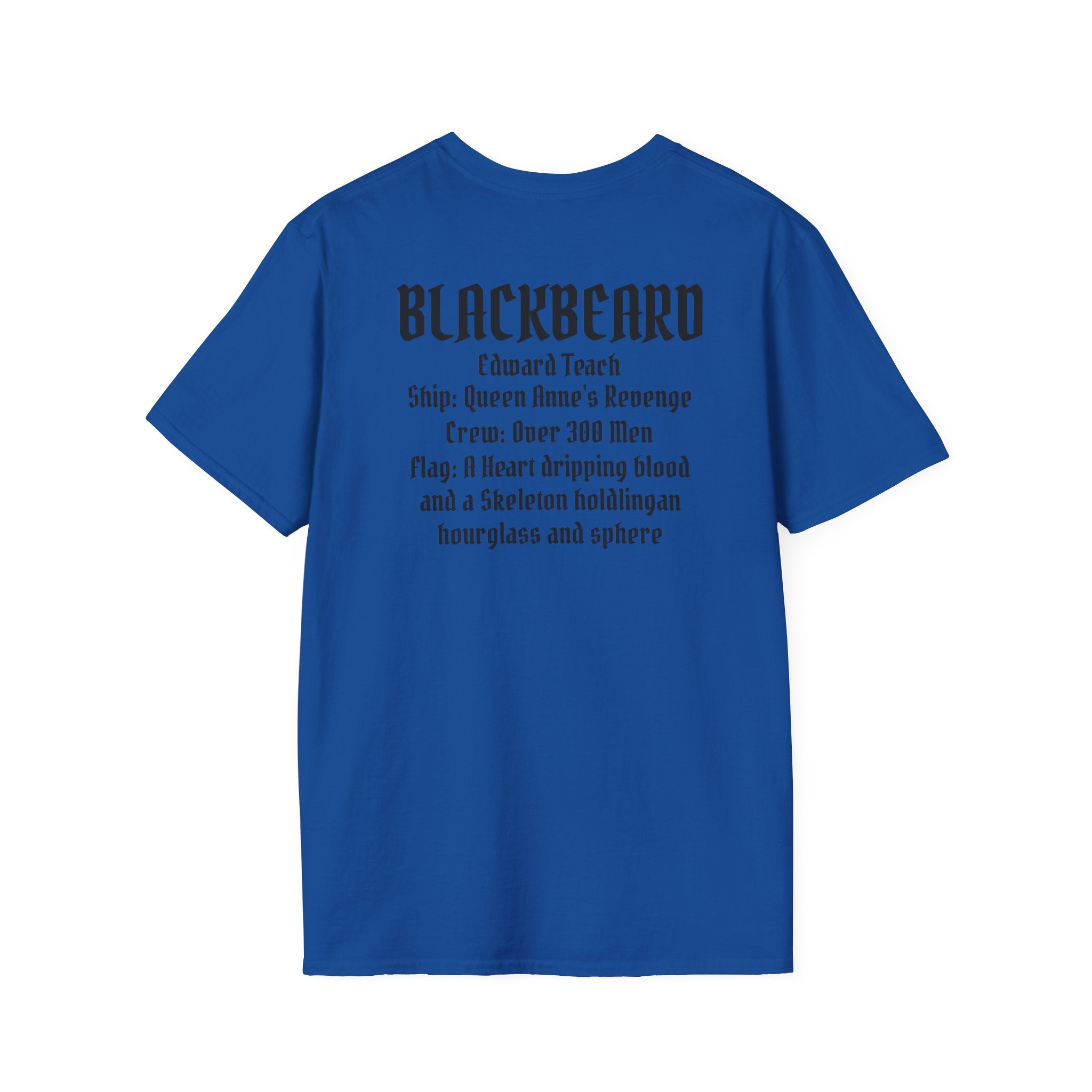 Blackbeard Pirate T-Shirt — Edward Teach Skull Graphic Tee
