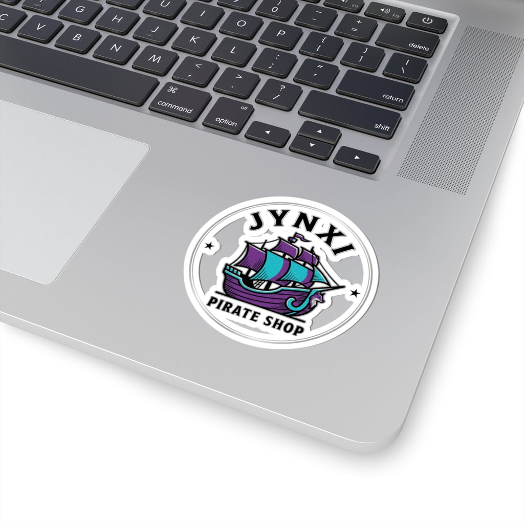 Pirate Ship Logo Sticker — JYNXI Pirate Shop Kiss-Cut Vinyl Sticker
