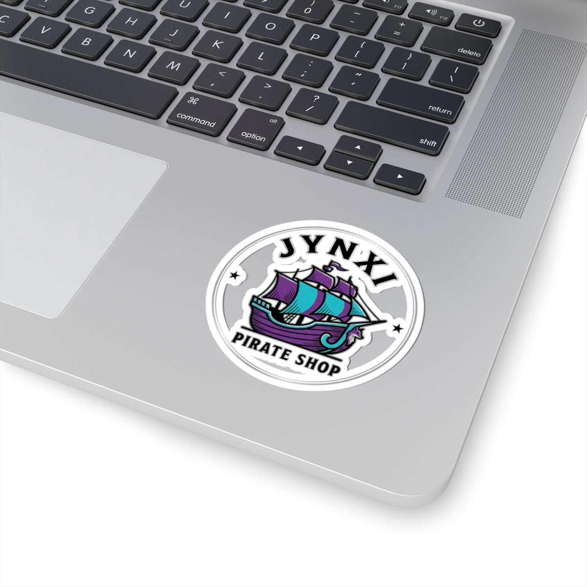 Pirate Ship Logo Sticker — JYNXI Pirate Shop Kiss-Cut Vinyl Sticker