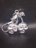 Skull Cherries Keychain