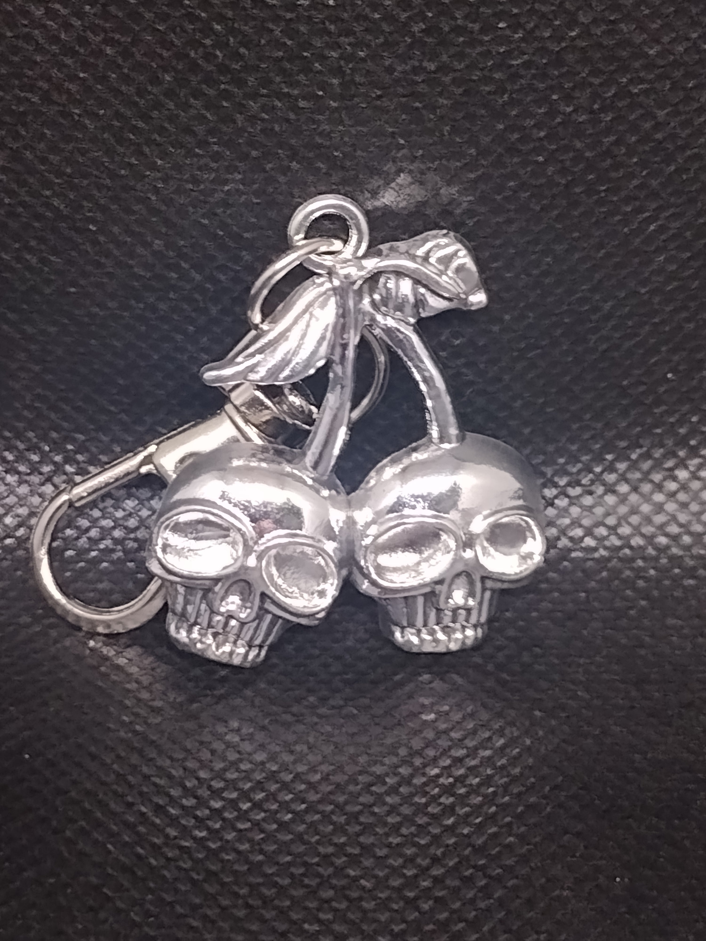 Skull Cherries Keychain
